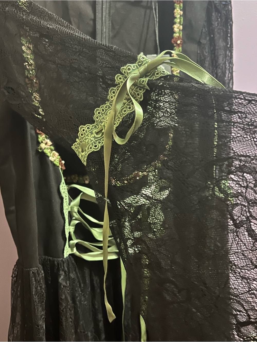 DollsKill Current Mood MYTHS N' LEGENDS MINI DRESS - BLACK LACE, size L (BNWT) - Picture 6 of 10